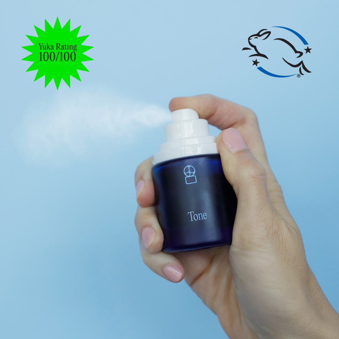 Skin at Peace gentle, alcohol-free, pH-balanced, hydrating toner mist for sensitive, reactive, and hormonal skin, made fresh weekly.