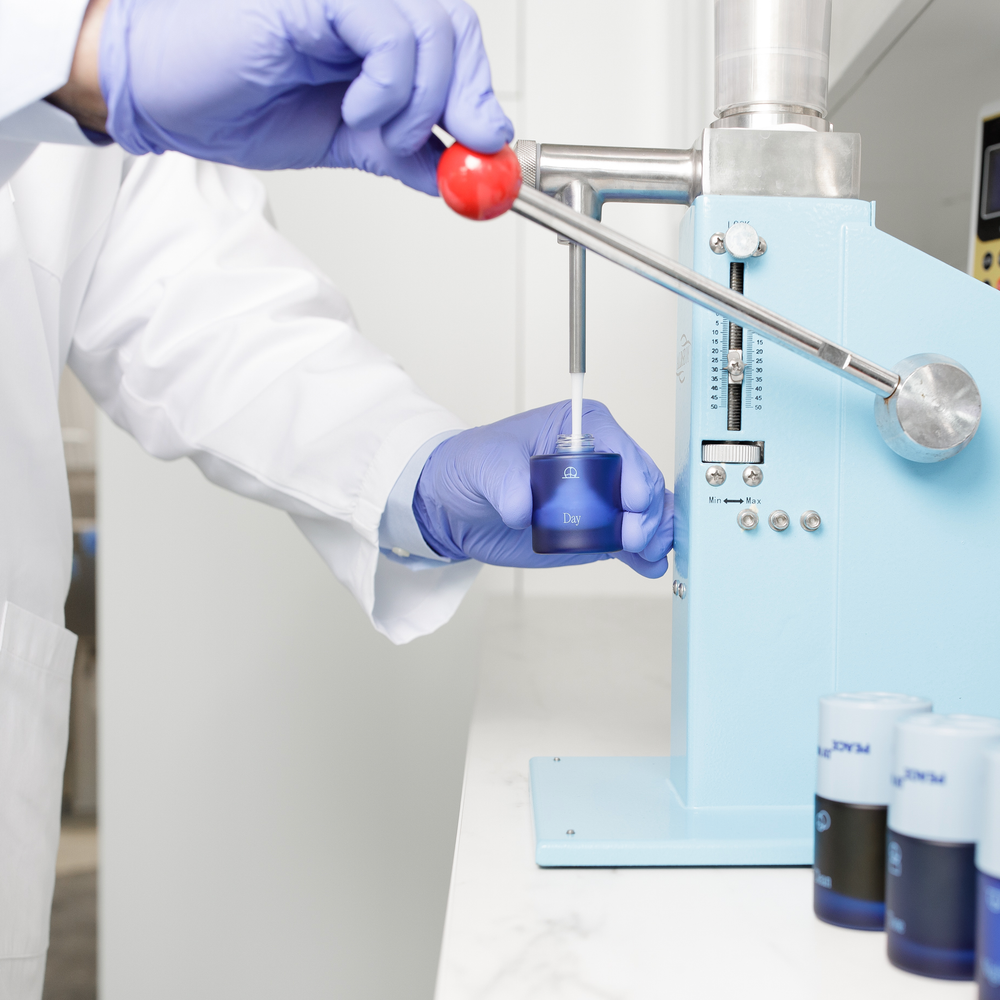 
                  
                    Complete Skin at Peace skincare routine – cleansing oil, gentle pH-balanced toner, vitamin C day serum and moisturizer, and bakuchiol night serum and moisturizer. 
                  
                