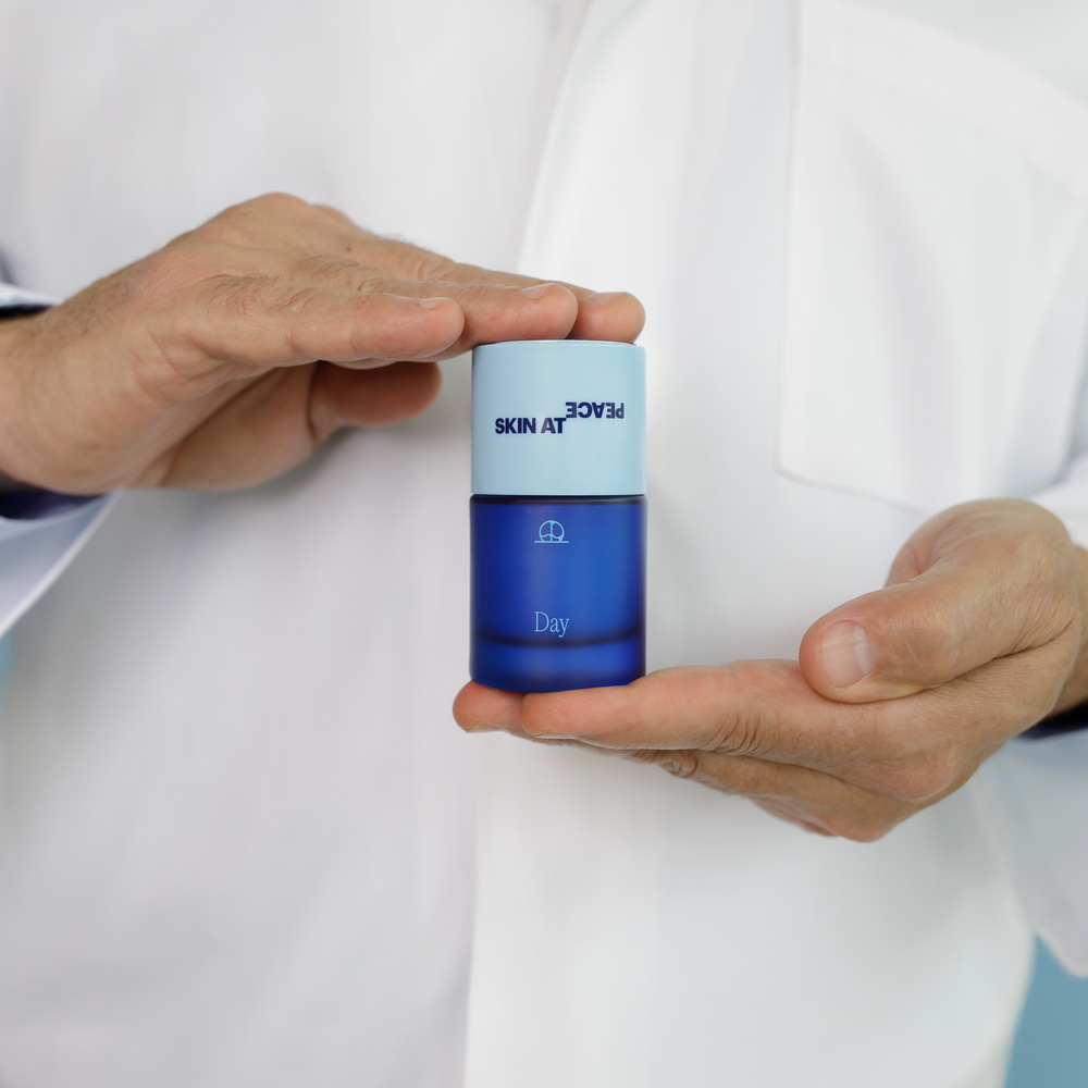 
                  
                    Daily vitamin C serum and moisturizer made fresh weekly by a microbiologist and an MD at Skin at Peace for maximum potency and skin radiance. 
                  
                