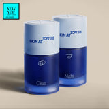 The Skin at Peace Barrier-Restoring Acne Ritual duo, Clean and Night, with a New You Beauty Awards 2026 winner badge.